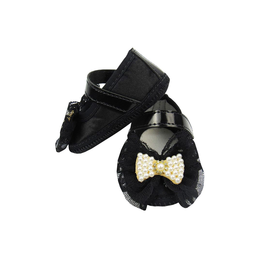 sapatinho de bebe preto feminino