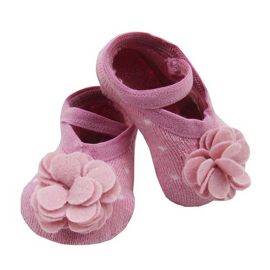 Meia-Bebe-Feminina-Rosa-Flor-W-170.027ba