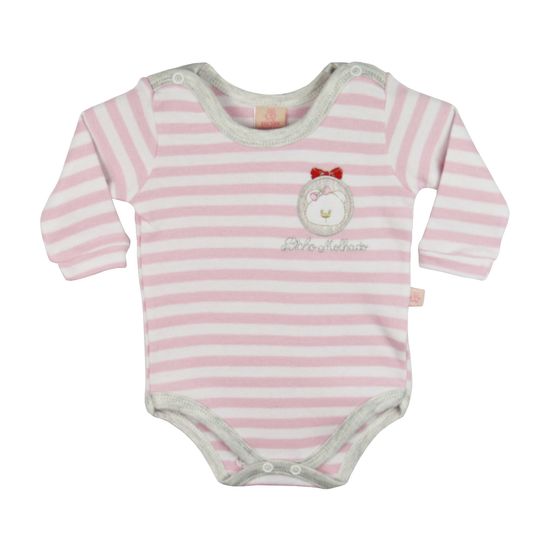 5014-Body-Bebe-Feminino-ML-Rosa-A 5014-Body-Bebe-Feminino-ML-Rosa-A